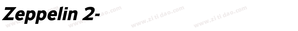 Zeppelin 2字体转换